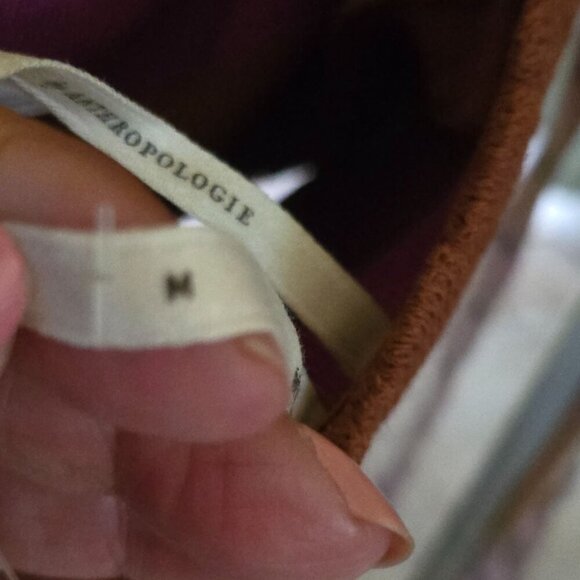 Anthropologie NWT Mandy Stripe Orange Purple Midi Skirt Strapless Top Set Size M - Picture 14 of 16